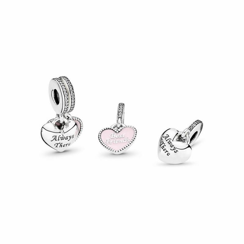 Pandora Best Friends Dangle Charm NZ, Sterling Silver (604921-FBY)